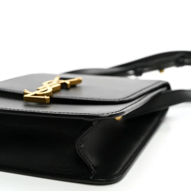 Saint Laurent Smooth Calfskin North South Kaia Satchel Black in Black Calfskin from FASHIONPHILE, photo 9 of 10