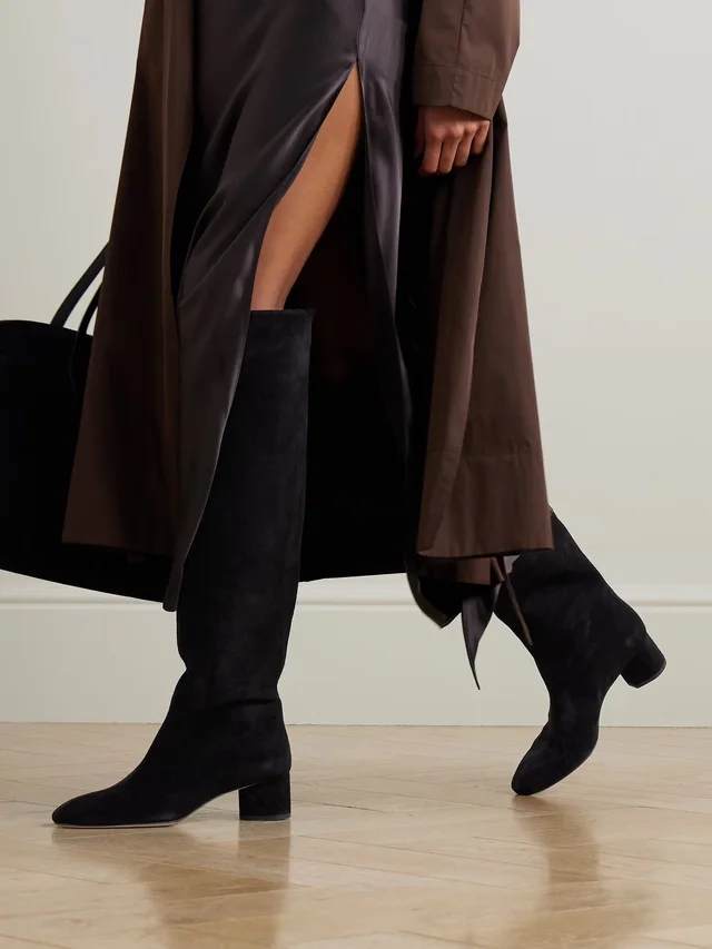 AEYDE Willa suede over-the-knee boots in Black, photo 2 of 2 from NET-A-PORTER (Canada)