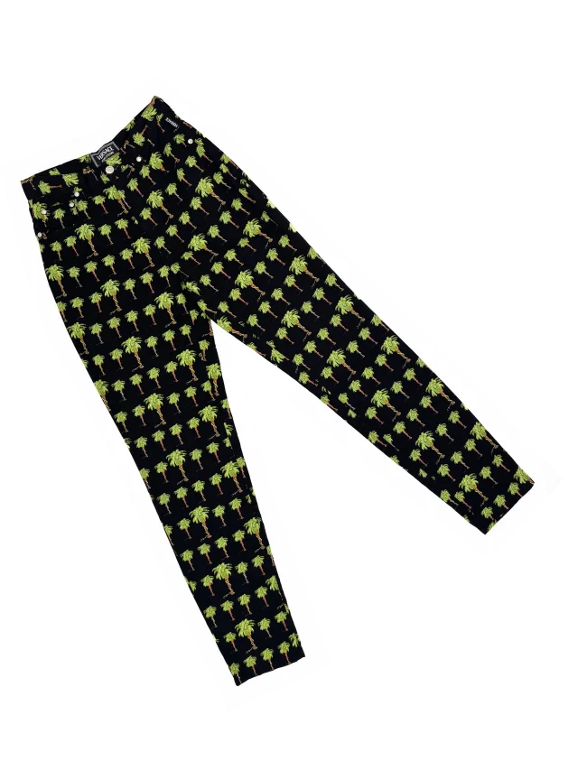 Versace Jeans Couture 90s palm tree print jeans from James Veloria