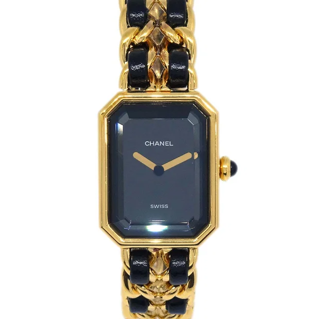 Chanel Premiere Watch Gold #L in Gold Leather from AMORE Vintage Tokyo