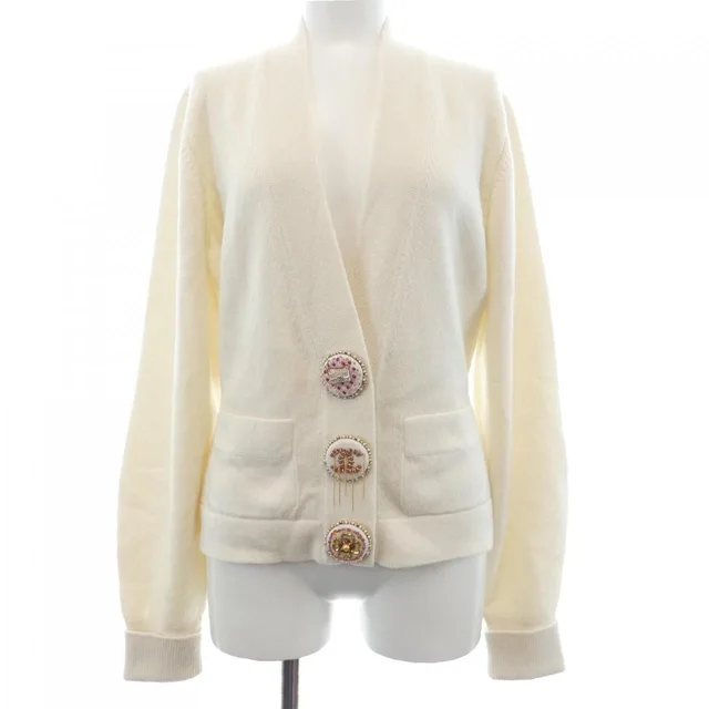 Chanel Metiers D'Art 22A Cardigan in Cashmere from The Reluxe