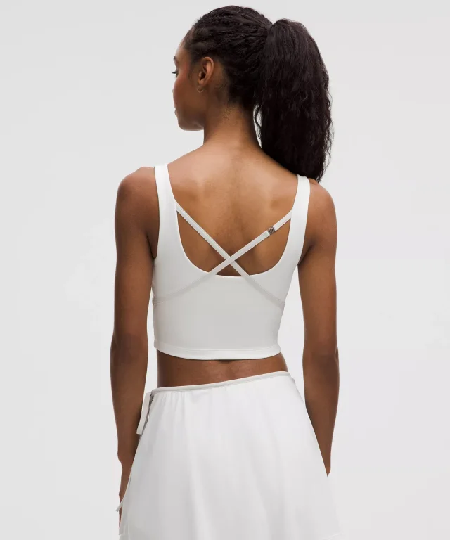 lululemon Thin-Strap Tennis Tank Top *Medium Support, B/C Cup in White/Vapor, photo 3 of 6 from lululemon