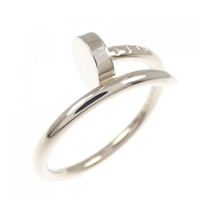 Cartier Juste Un Clou Small 18K White Gold Ring Size 48 in White from LuxUness