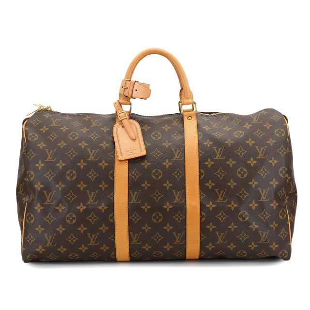 Louis Vuitton Monogram Keepall 50 Luggage Brown M41426 in Brown Coated canvas from Luxury Promise