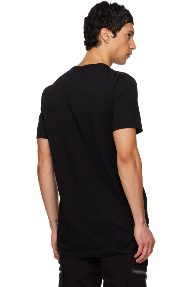 Rick Owens Black Temple Level T-shirt, photo 3 of 4 from SSENSE