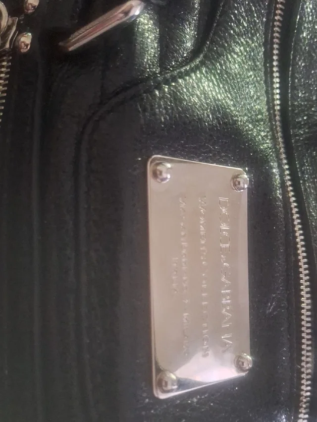 Dolce & Gabbana Black Leather Tote in silver|black|gray Leather from Poshmark