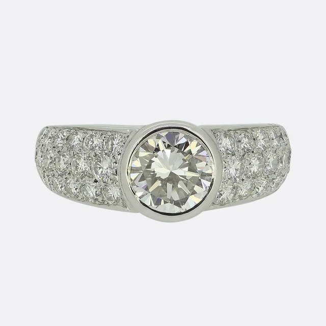 Cartier 1.28 Carat Diamond Engagement Ring from The Vintage Jeweller