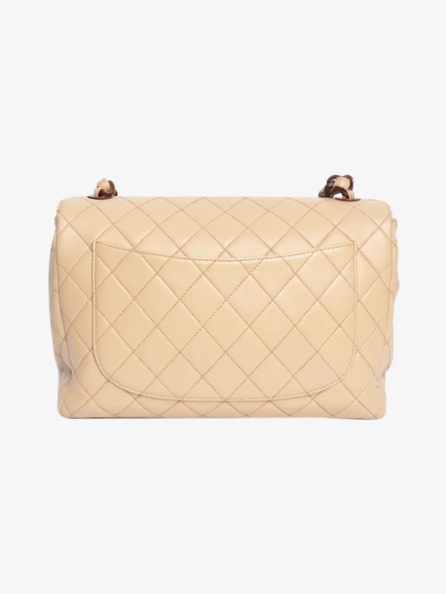 Chanel vintage 2000 lambskin flap bag in Beige Lambskin from Sign of the Times, photo 3 of 8