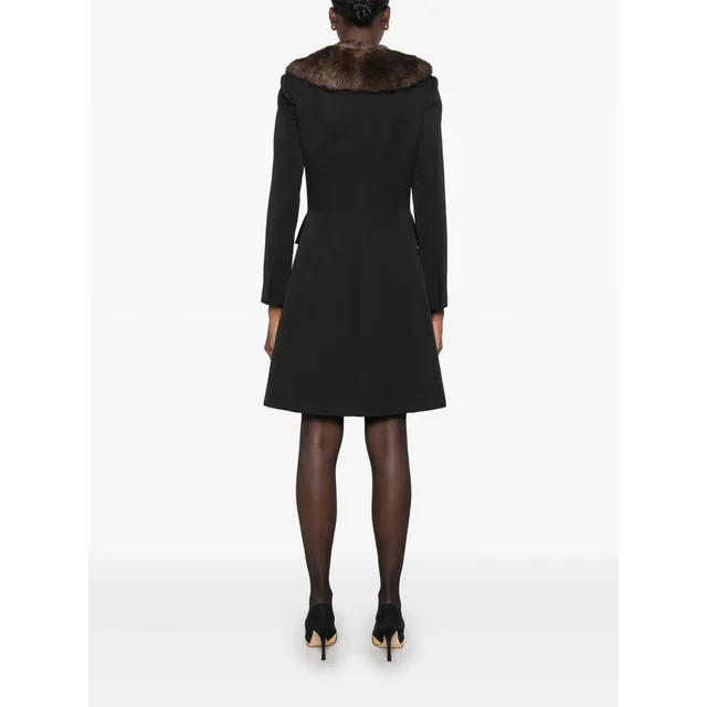 Valentino faux-fur collar coat, photo 3 of 4 from SENSER