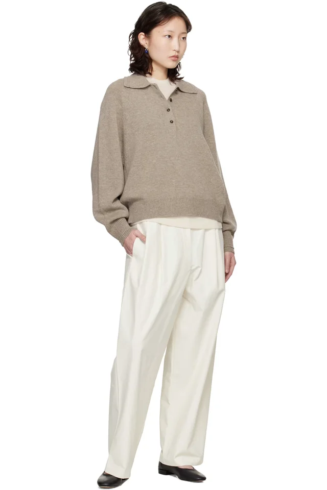 Cordera White Technical Tailored Trousers, photo 4 of 4 from SSENSE