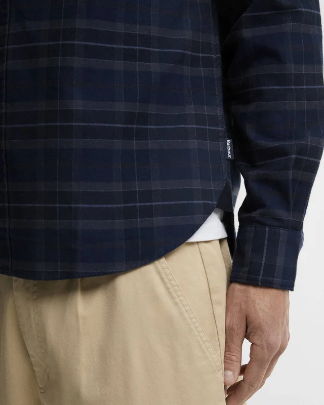 Barbour Mineral Tartan Authentic-Fit Long-Sleeved Shirt, photo 2 of 2 from SENSER