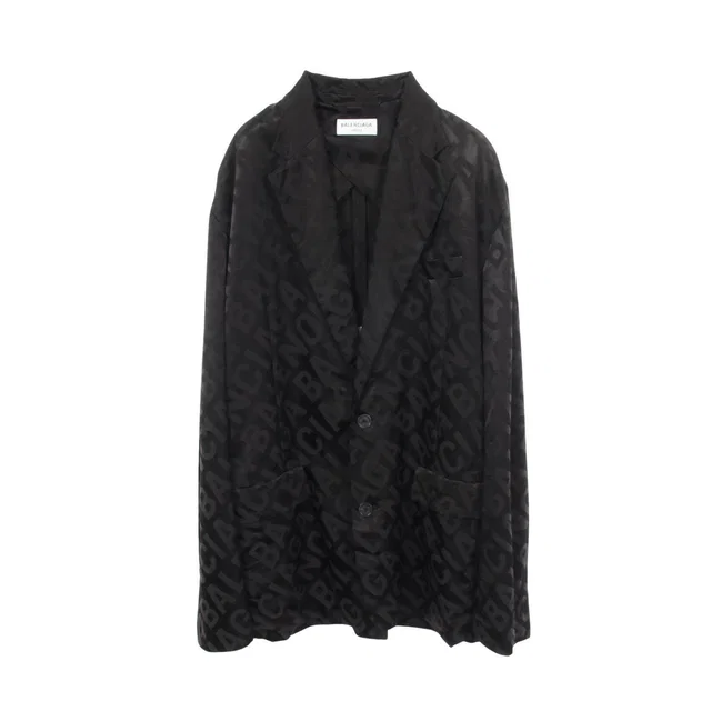 Balenciaga Fluid Jacquard Rayon Polyester Jacket from LuxUness