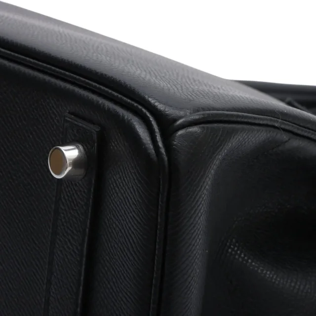 Hermès 2007 Birkin 30 Black in Black Epsom leather from VINTAGE QOO TOKYO, photo 12 of 15