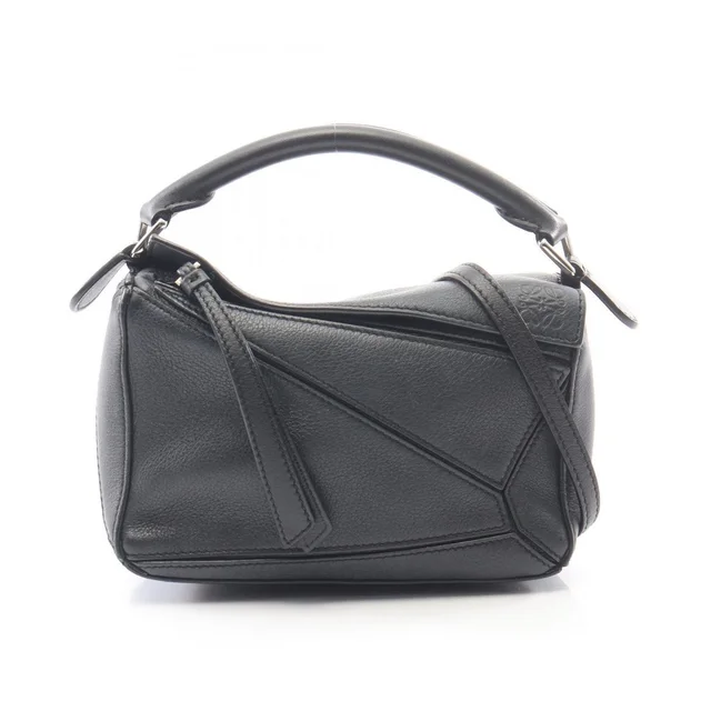 Loewe Puzzle Bag Handbag Leather Black in black Leather from Poshmark