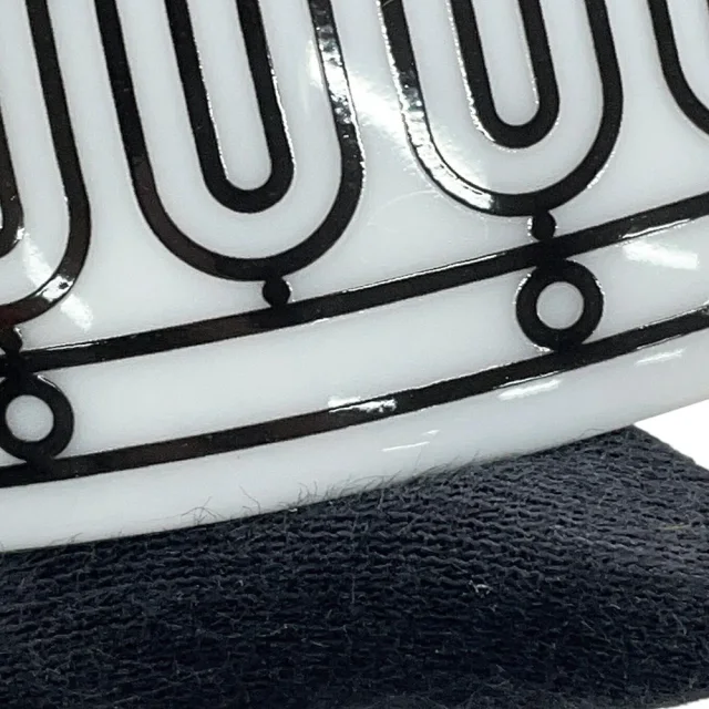 Hermès Teacup & Saucer H Deco Pair Set White/BlackP037016P Porcelain Size 7.8 cm in White from GALLERY RARE, photo 9 of 14