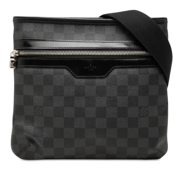 Black Louis Vuitton Damier Graphite Thomas Crossbody Bag in Black Canvas from Designer Revival