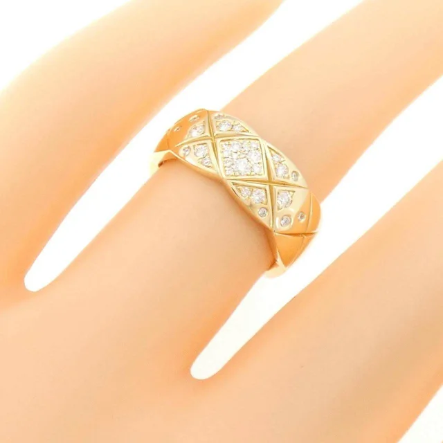 Chanel Coco Crush 750 Yellow Gold Diamond Ring Size 47 in Rose Gold 18K Yellow Gold (Au750) from LuxUness, photo 5 of 5