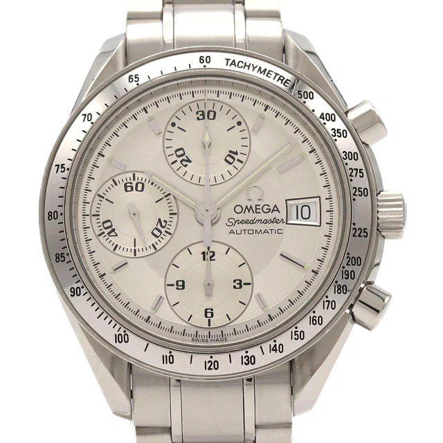 Omega Speedmaster Date Stainless Steel Automatic Chronograph in Silver Stainless from LuxUness