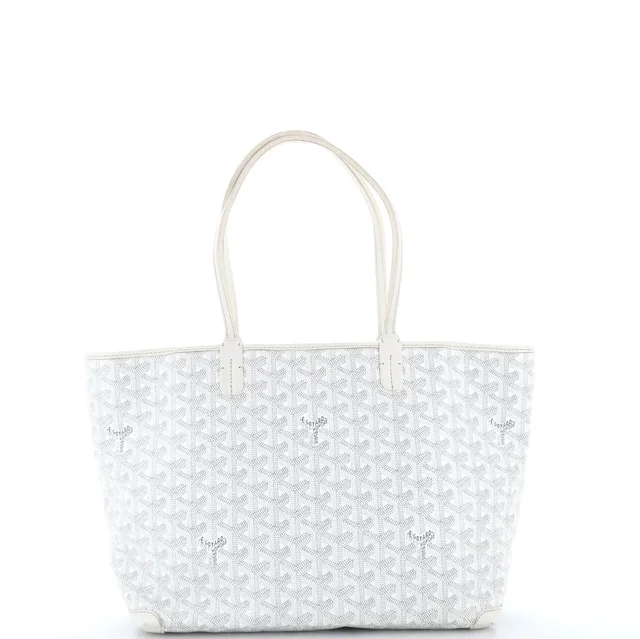 Goyard Pm Artois Tote Coated Canvas in white Coated canvas from Poshmark