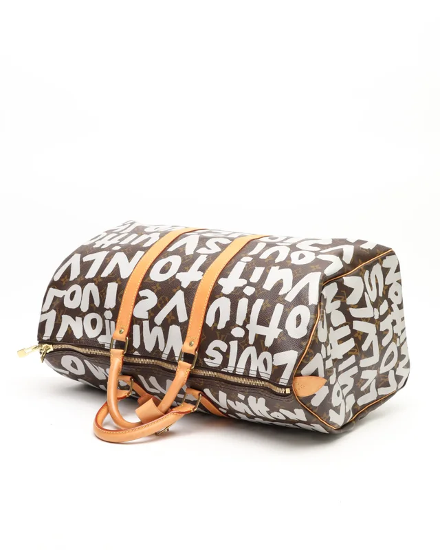 Louis Vuitton Keepall 50 Graffiti Weekend Bag in Coated canvas from A Retro Tale, photo 5 of 11