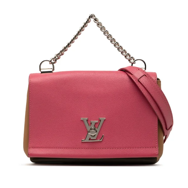 Pink Louis Vuitton Tricolor Leather Lockme II BB Satchel in Pink Leather from Designer Revival, photo 1 of 1