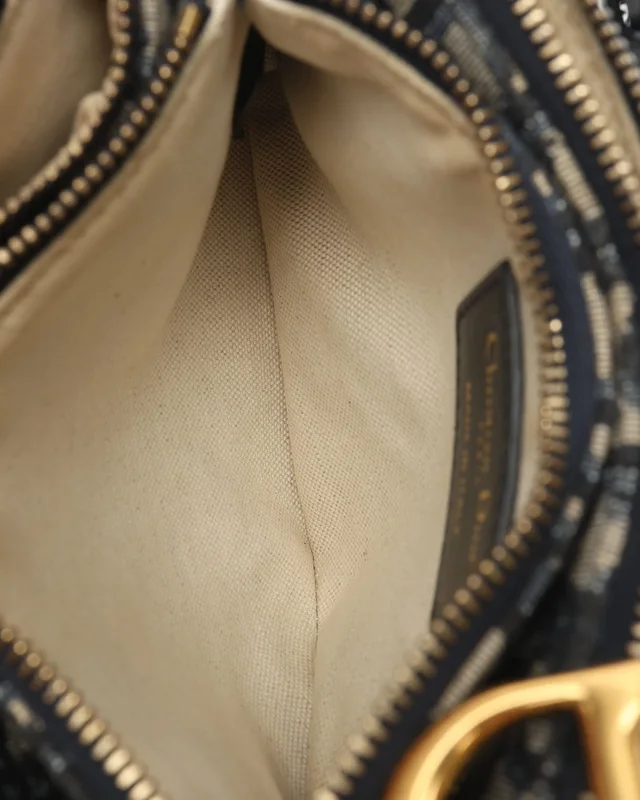 Dior Saddle Oblique Trio Pouch Bag in Canvas from A Retro Tale, photo 6 of 7