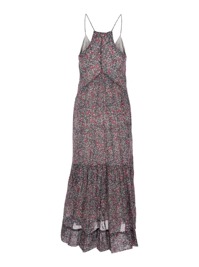 Marant etoile Long Dress 'Sabba' with Straps and All-Over Multicolor Cotton Motif for Women in 100% Cotton, photo 3 of 4 from Gaudenzi Boutique