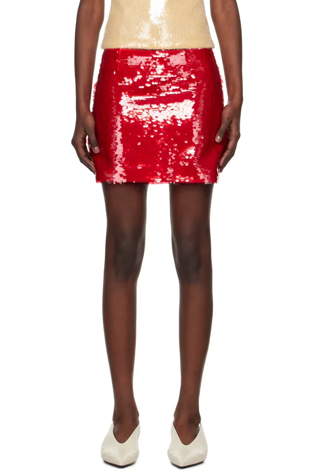 16Arlington Red Quattro Miniskirt, image 1 of 1 from SSENSE
