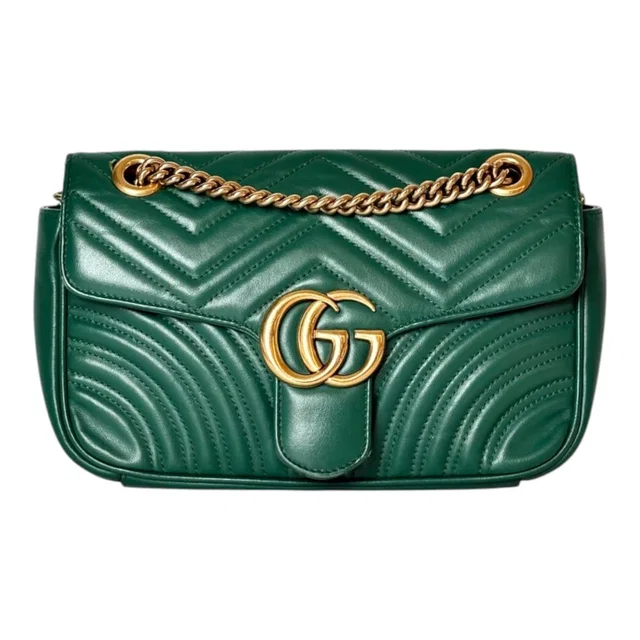 Gucci Green Marmont Medium Bag in Green from Luxury Promise