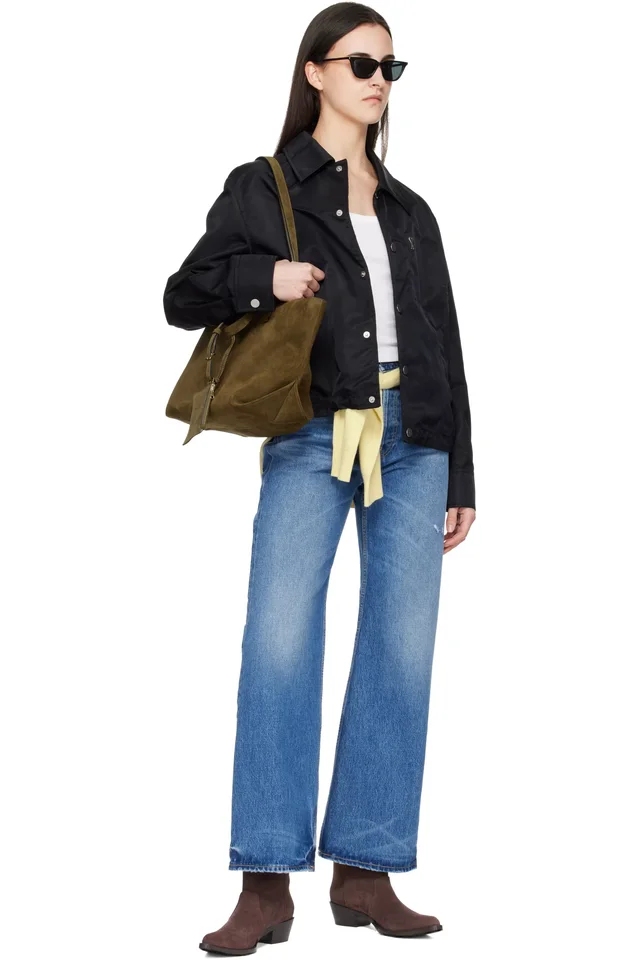 A.P.C. Khaki 'Le Drummer' Tote, photo 4 of 4 from SSENSE