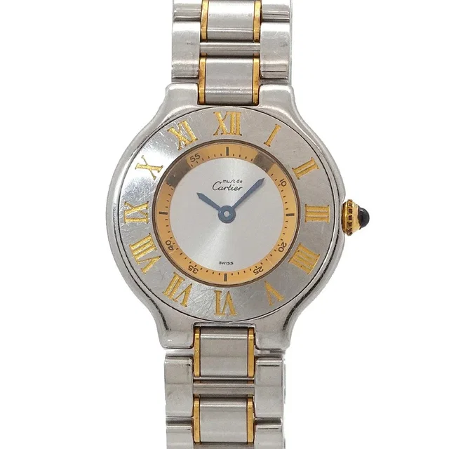 Cartier Must 21 Van Thian W10073R6 Quartz Silver Dial Ladies Watch in Silver from Luxury Promise