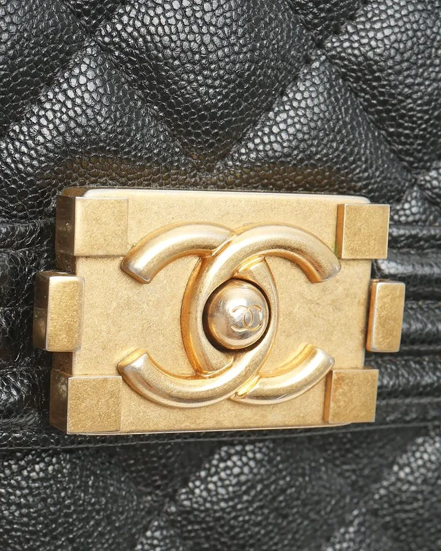 Chanel Caviar North/South Boy Bag in Caviar leather from A Retro Tale, photo 6 of 10