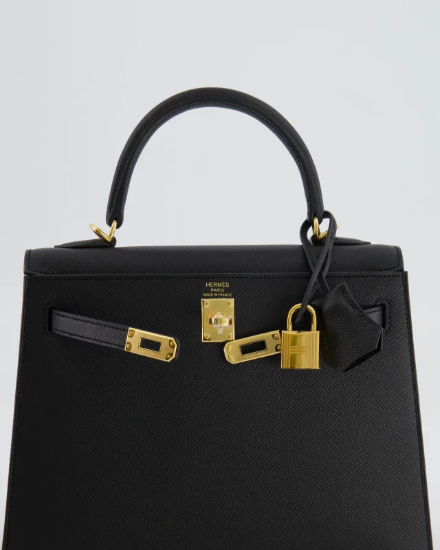 Hermès Kelly 25 Sellier Bag in Black Epsom leather from Sellier, photo 16 of 24