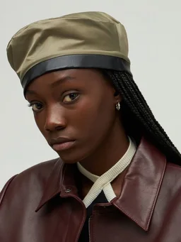 Kangol Flat Cap with Finished Brim in 100% Polyester, photo 4 of 6 from LUISAVIAROMA
