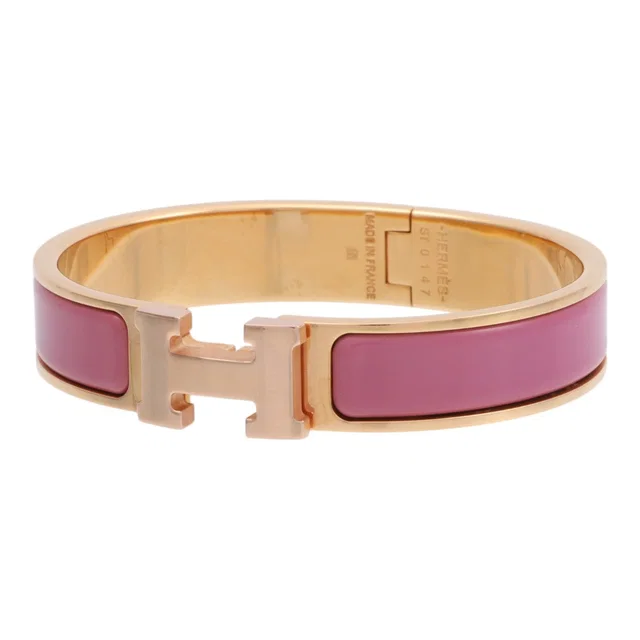 Hermès Clic H Pink/Gold in Pink from VINTAGE QOO TOKYO