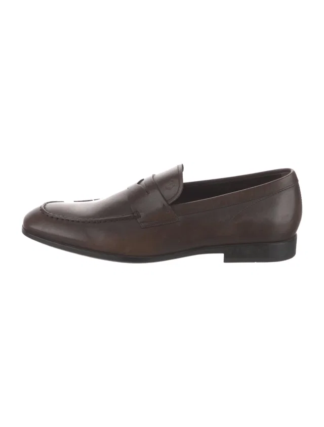 Tod's Leather Loafers in brown|red Leather from The RealReal