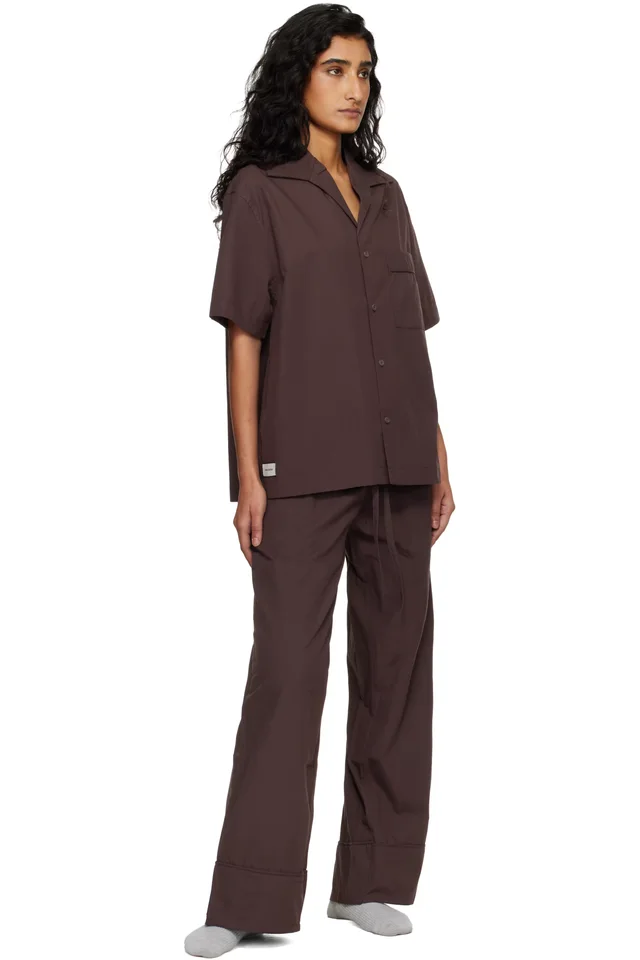 Entire Studios Brown Pajama Lounge Pants, photo 4 of 4 from SSENSE