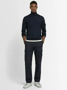 Stone Island Wide-leg trousers with pockets in 0% Cotton, photo 2 of 5 from LUISAVIAROMA