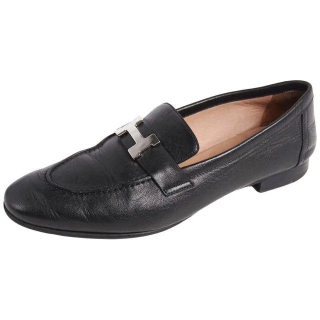 Hermès Loafers Moccasins Pari in Leather from The Reluxe