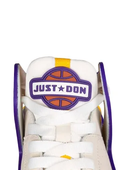 JUST DON High-Top Sneakers with Side Detail in 70% Calf, 30% Lycra®, photo 8 of 8 from LUISAVIAROMA