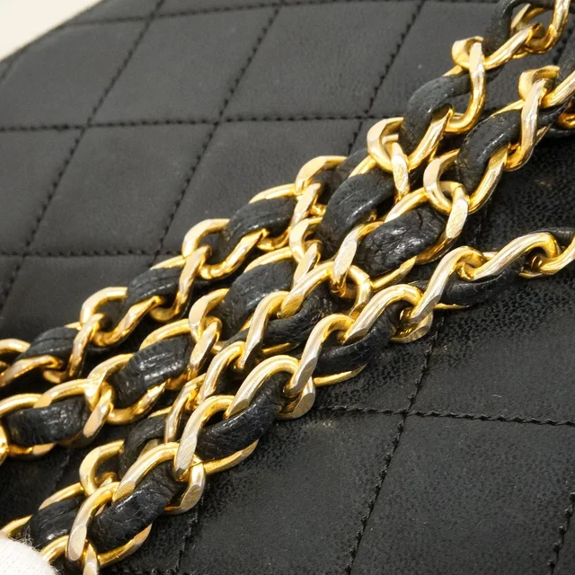 Chanel Shoulder Bag Quilted Lambskin Black Gold in Black Lambskin from The Reluxe, photo 2 of 2