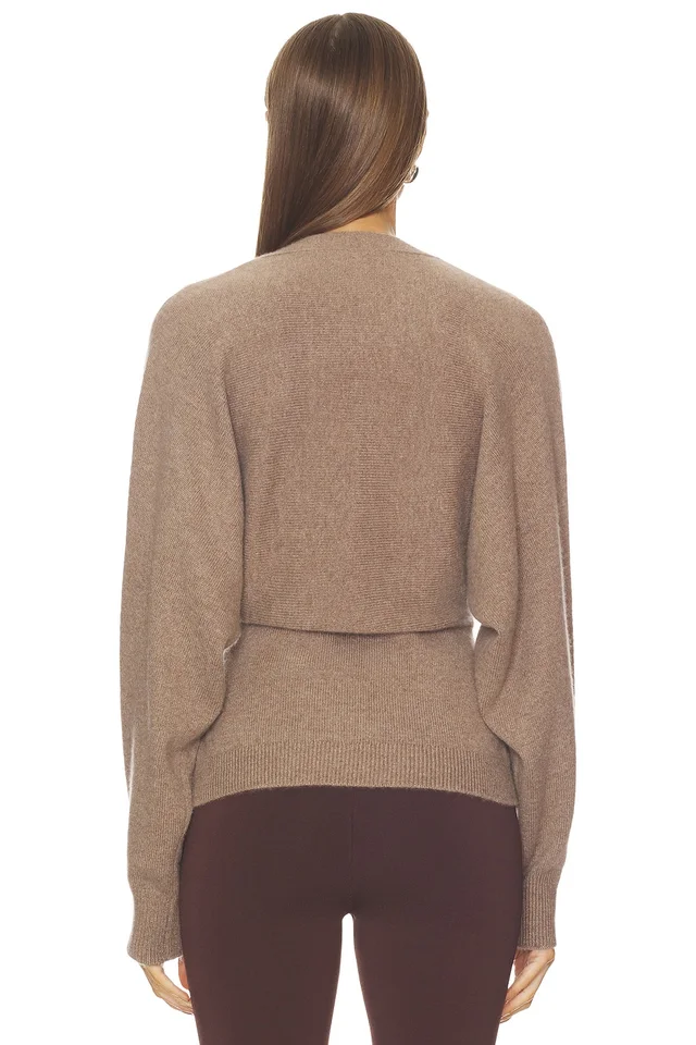 SRG Lieigh Cashmere Dolman Cardigan in Stone, photo 3 of 6 from REVOLVE (Canada)