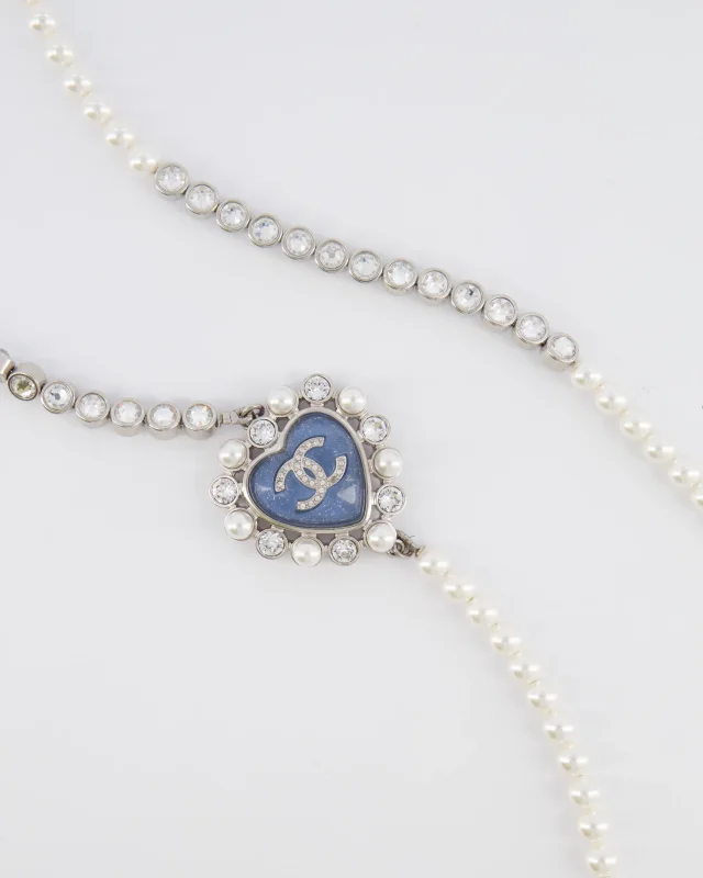 Chanel 25B Pearl Long Necklace in Blue from Sellier, photo 2 of 4