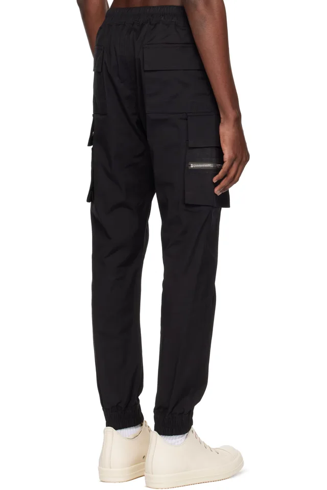 Rick Owens Black Temple Mastodon Cargo Pants, photo 3 of 4 from SSENSE