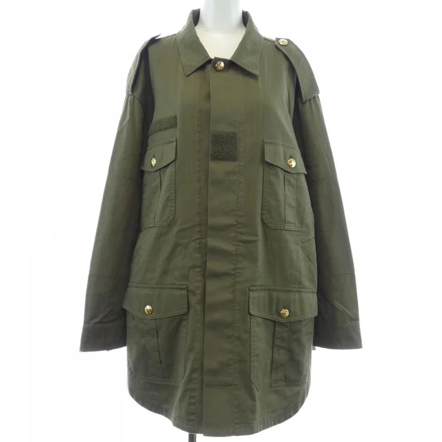 Celine Jacket Khaki in Green from The Reluxe