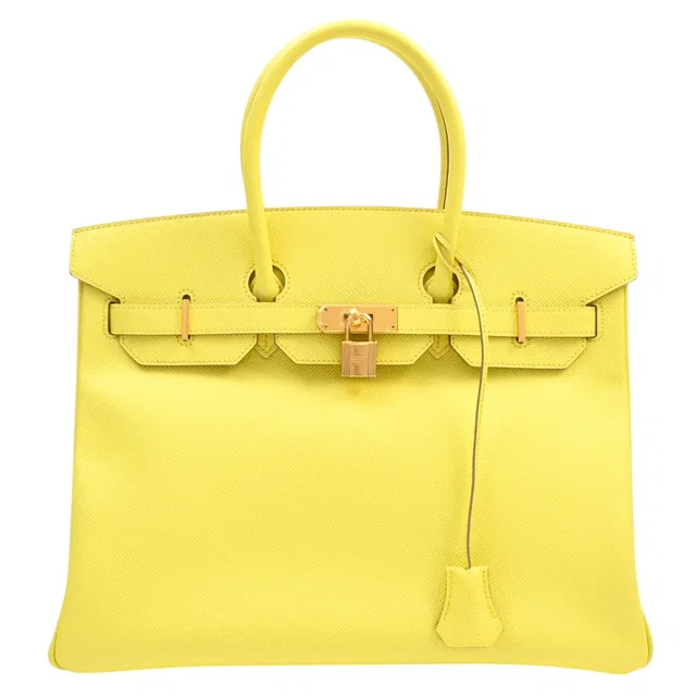 Hermès 2013 Birkin 35 Soufre in Epsom leather from VINTAGE QOO TOKYO