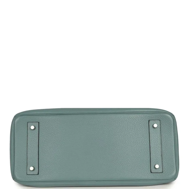 Hermès Vintage Shoulder Birkin 42 JPG Ciel Clemence Palladium Hardware in Clemence leather from Madison Avenue Couture, photo 6 of 9