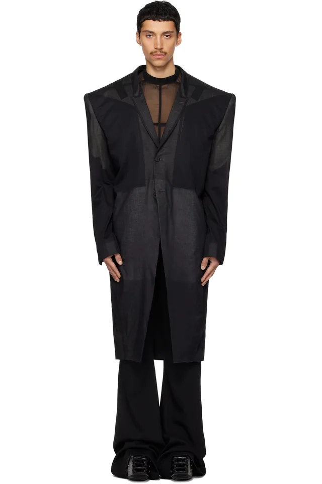 Black Temple Rick's Tatlin Coat, image 1 of 1 from SSENSE