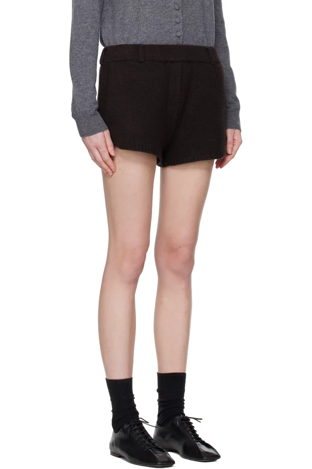 LISA YANG Brown Annora Shorts, photo 2 of 2 from SSENSE