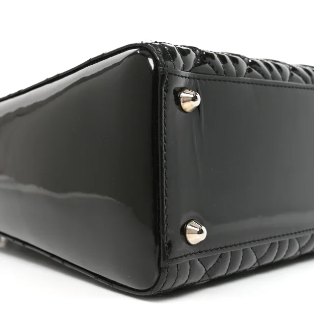 Patent Cannage Large Lady Dior Black in Black Patent leather from FASHIONPHILE, photo 9 of 10